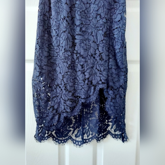 Lulus Flirting with Desire Navy Blue Lace Bodycon Dress - Picture 5 of 7